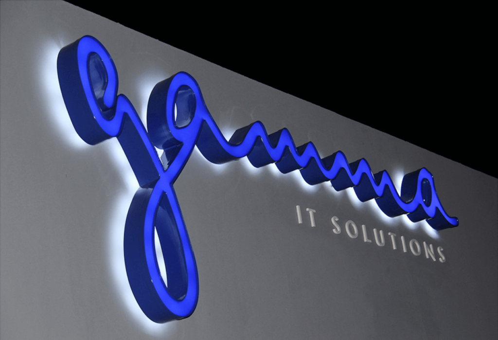 Gamma IT solutions custom pylon sign aruba